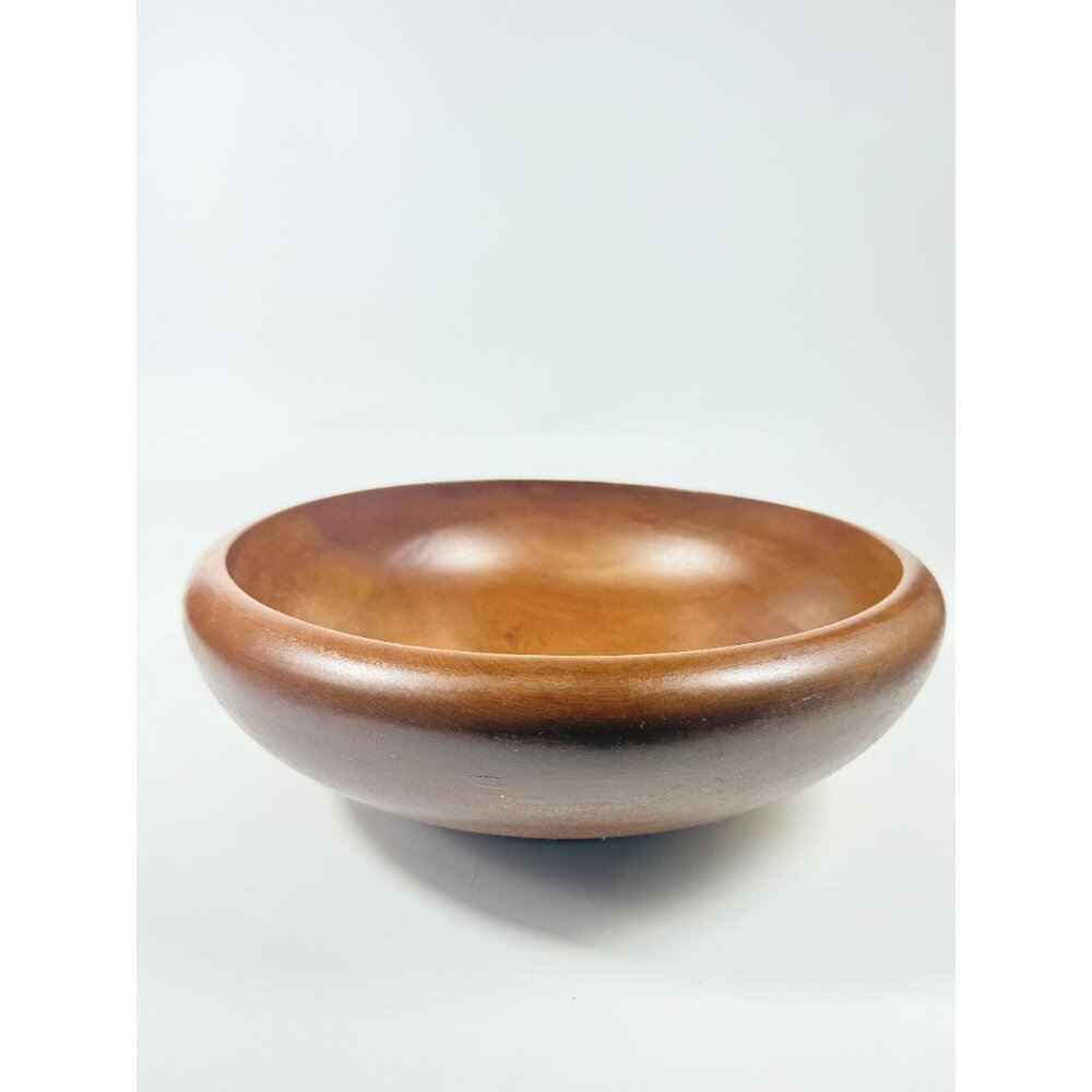 Dough Salad Bowl 1940’s Light Wood Pine RoundVintageMid Century Modern Farmhouse - Picture 9 of 12